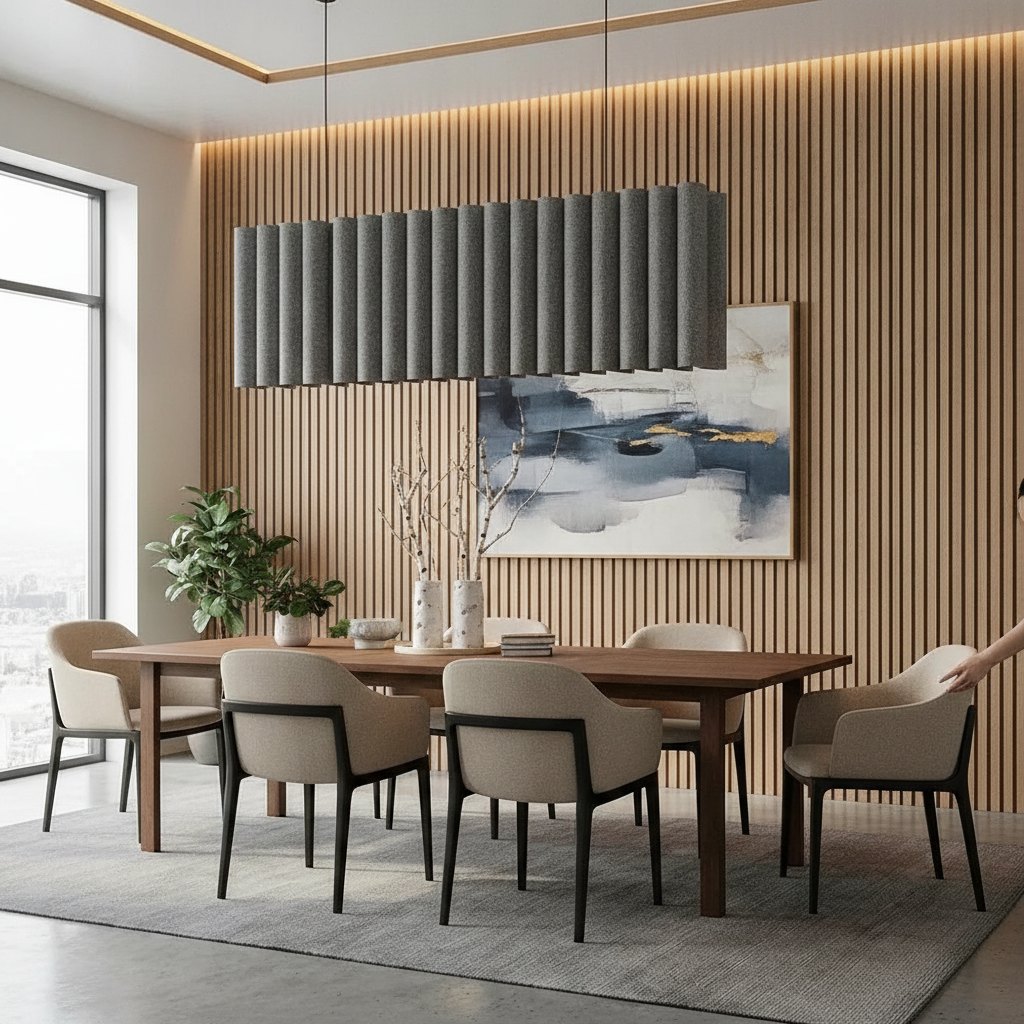 Felt Panels for Quieter Rooms