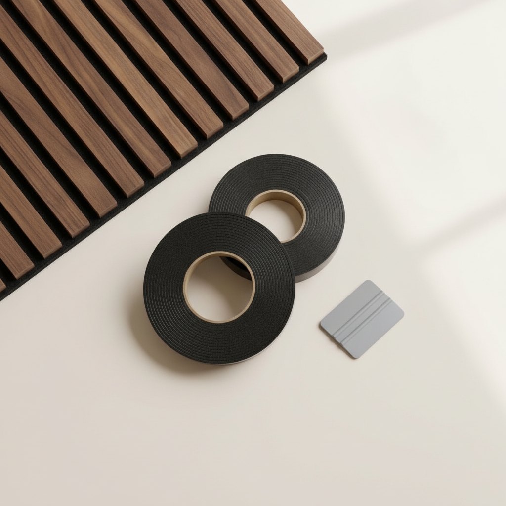 Panel Mounting Tape Rolls & Squeegee